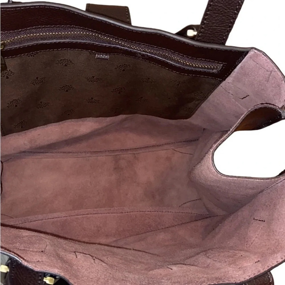 Mulberry | Vintage Elgin Tote in Chocolate Pebbled Leather - Picture 9 of 16